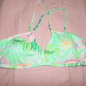 PINK Victoria's Secret Floral Bikini Top
